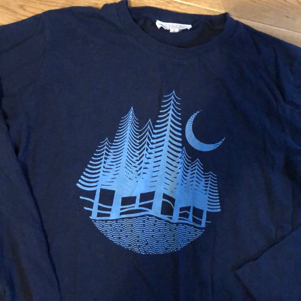 Synergy cotton crew neck long sleeve Tshirt